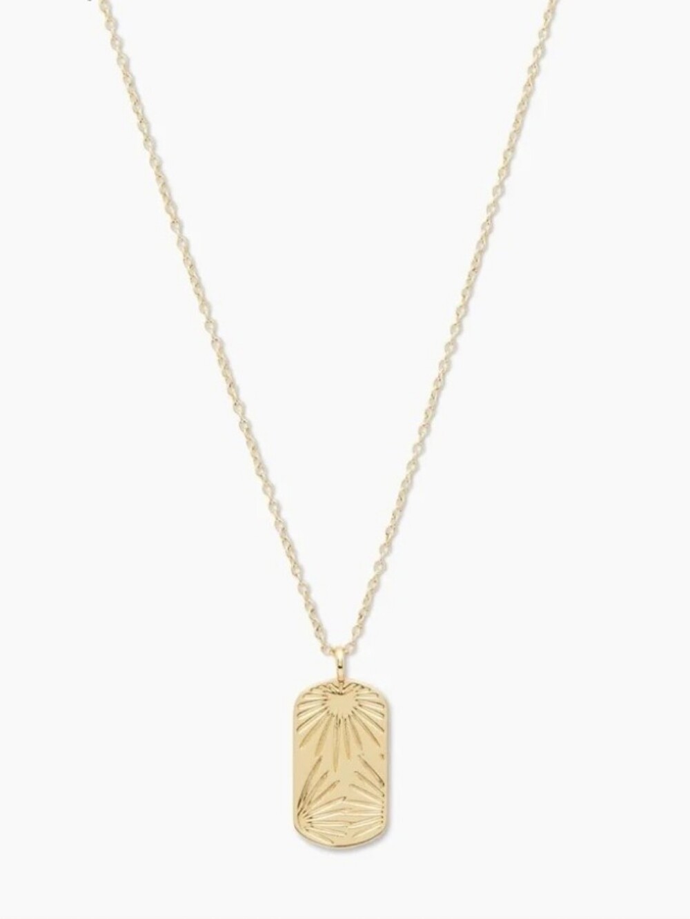 Gorjana Azul Dog Tag Necklace